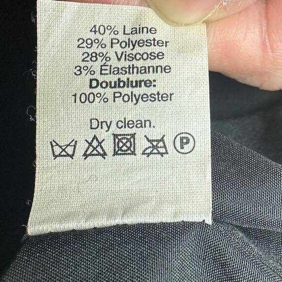 J Crew Size 00 Solid Black Paperbag Sidewalk Wool Blend Mini Skirt Pull On 95435 - Picture 9 of 14